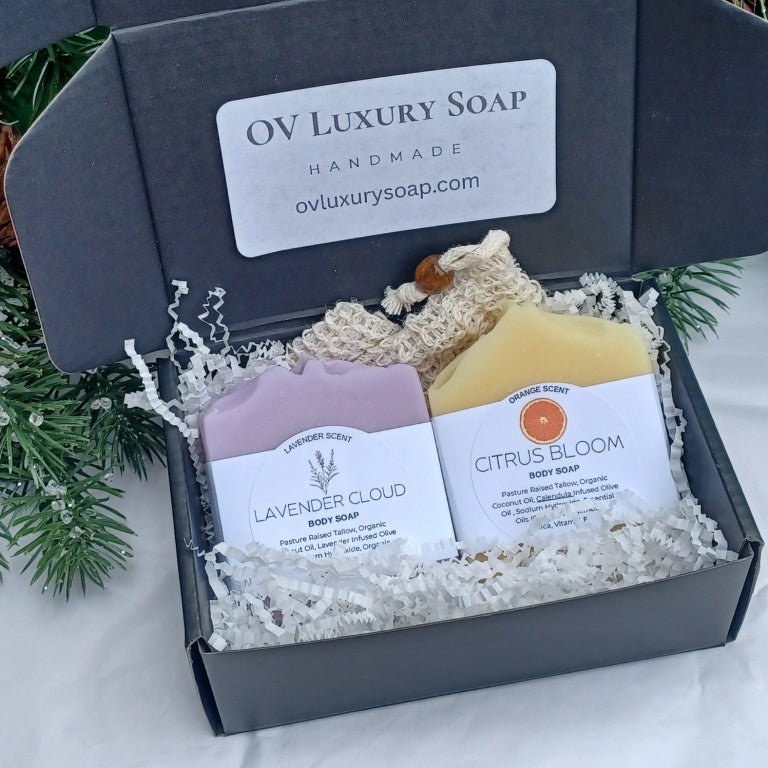 Christmas Soap Gift Set  (2 bars)