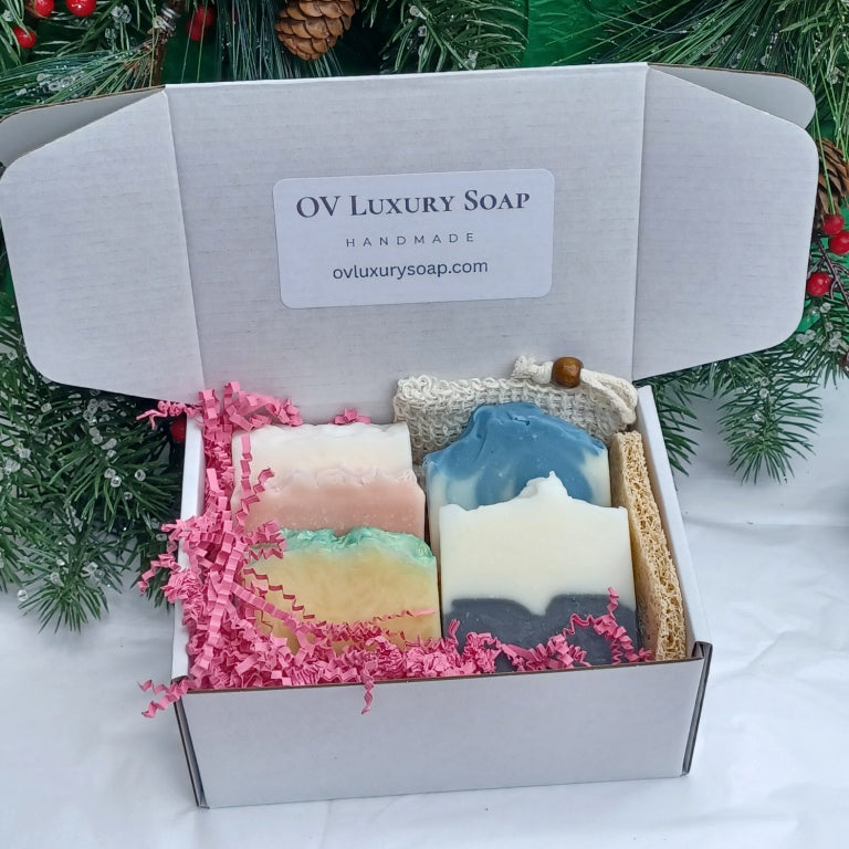Christmas Soap Gift Set  (5 bars)