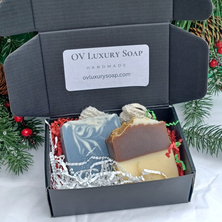 Christmas Soap Gift Set  (2 bars)